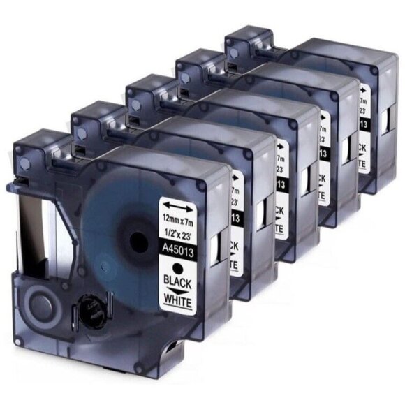 45013 Replacement Dymo LAbel MAker Refills 9pc Lot Compatible D1 Cartridges New - Picture 3 of 9